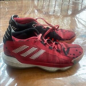 Adidas Dame 6 Red and Black Sneakers Low-Top Casual